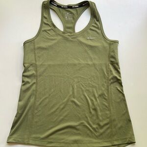 Nike Running Olive Tank Top Small